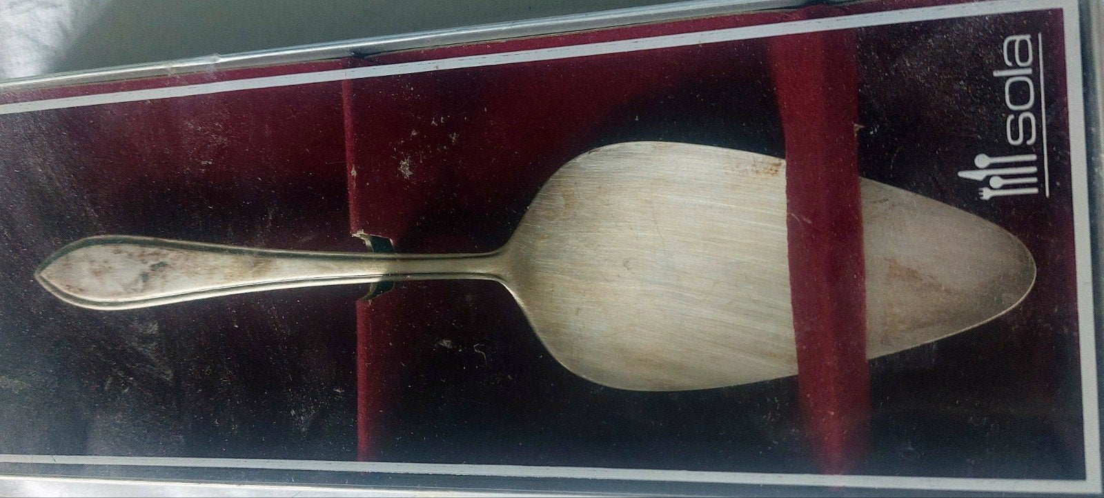 sola 100 verzilverde taartschep, Ophalen of Verzenden
