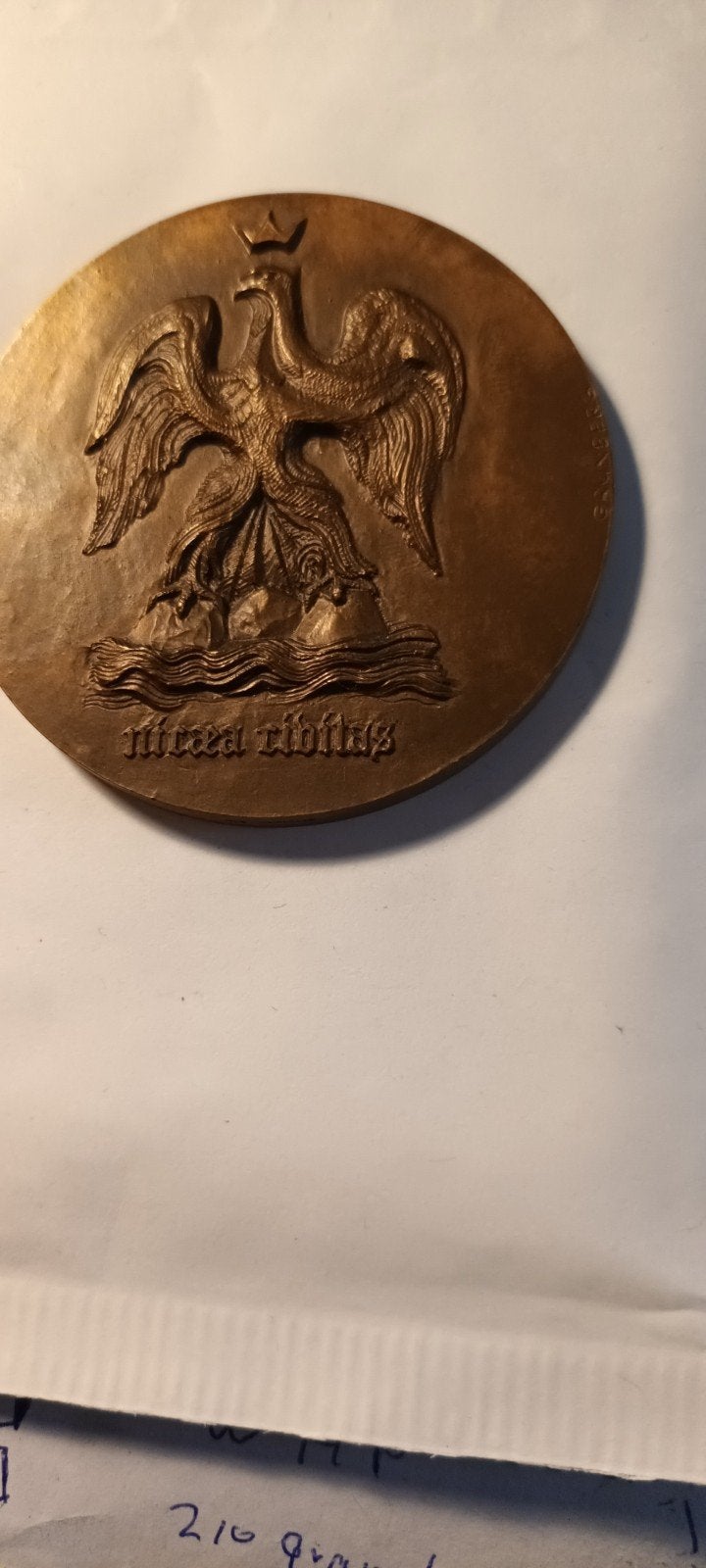 Antieke bronzen medaille Nicea Tibulus, Ophalen of Verzenden, Brons, Buitenland