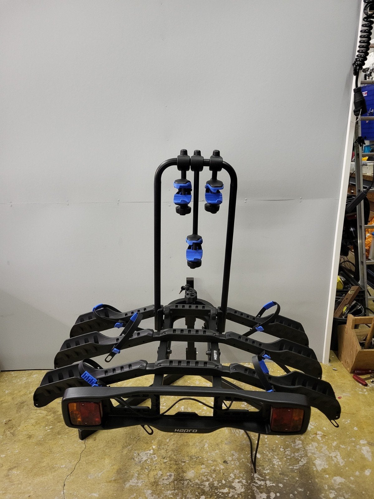 NIEUWE Hapro Atlas Active 3 Fietsendrager, Ophalen, 3 fietsen of meer, Zo goed als nieuw, Brede banden