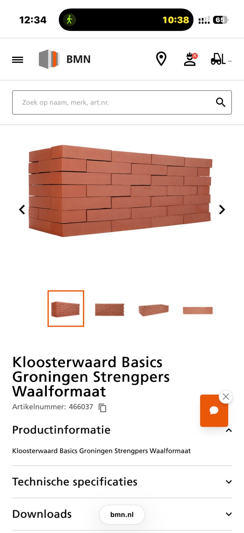 Metselstenen Kloosterwaard Basics Groningen Waalformaat, Ophalen, Gebruikt, Bakstenen