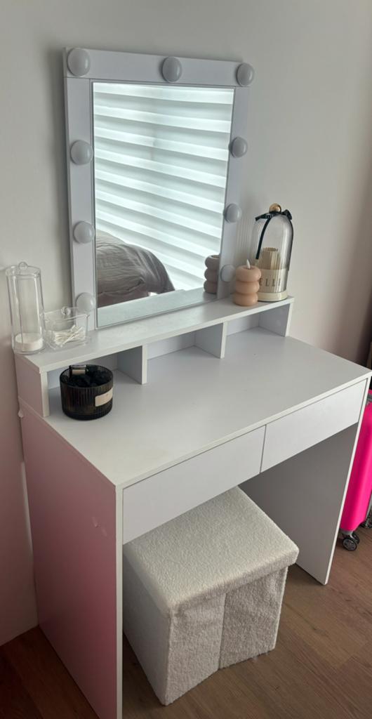 Kaptafel met Led verlichting, Verzenden, Zo goed als nieuw, 50 tot 100 cm, Minder dan 100 cm