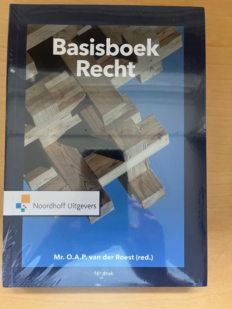 Basisboek Recht - 16e druk - Mr. O.A.P. van der Roest, Boeken, Ophalen of Verzenden, Gamma, Nieuw, HBO