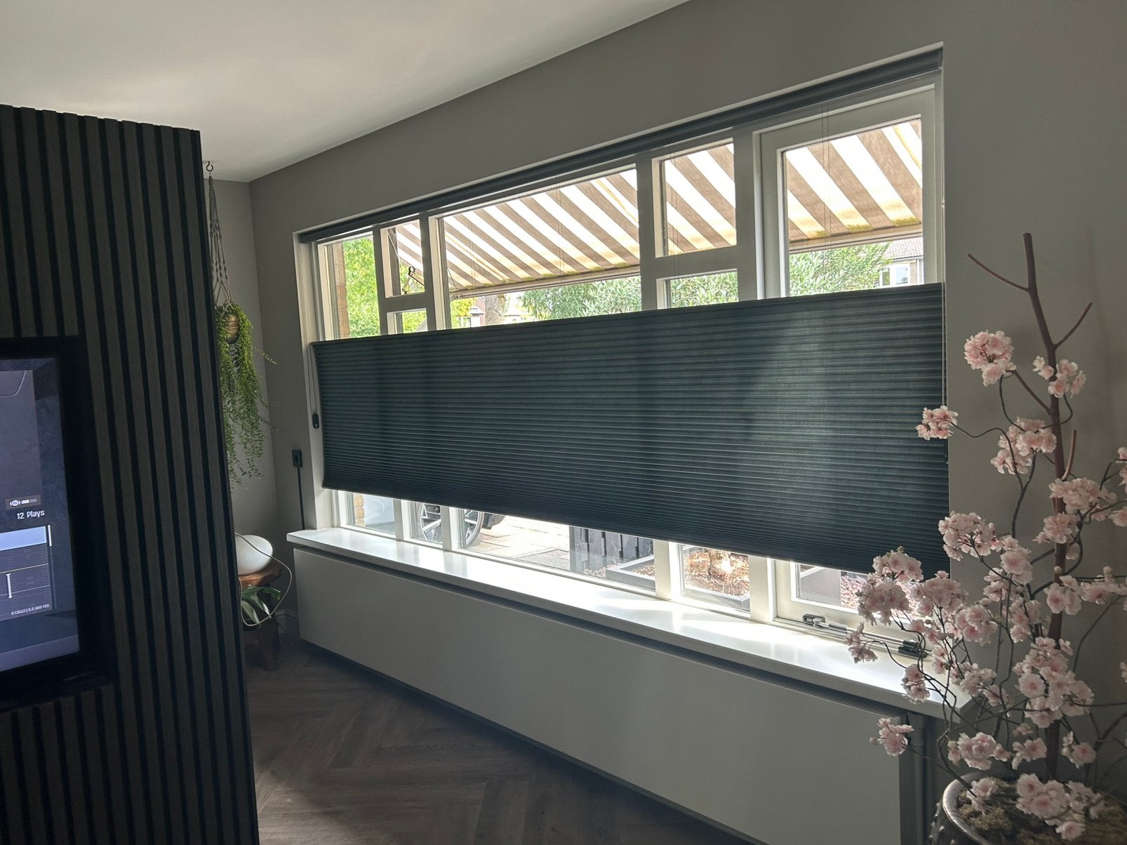 Plissé Luxaflex, Huis en Inrichting, Stoffering | Gordijnen en Lamellen, Luxaflex, Ophalen, Zo goed als nieuw