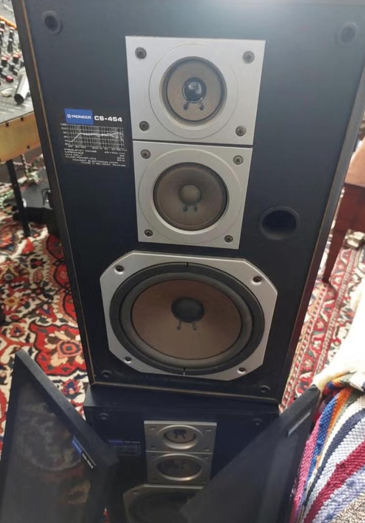 Pioneer CX 454 jaren 80 hout, Audio, Tv en Foto, Luidsprekers, Front, Rear of Stereo speakers, 120 watt of meer, Ophalen of Verzenden