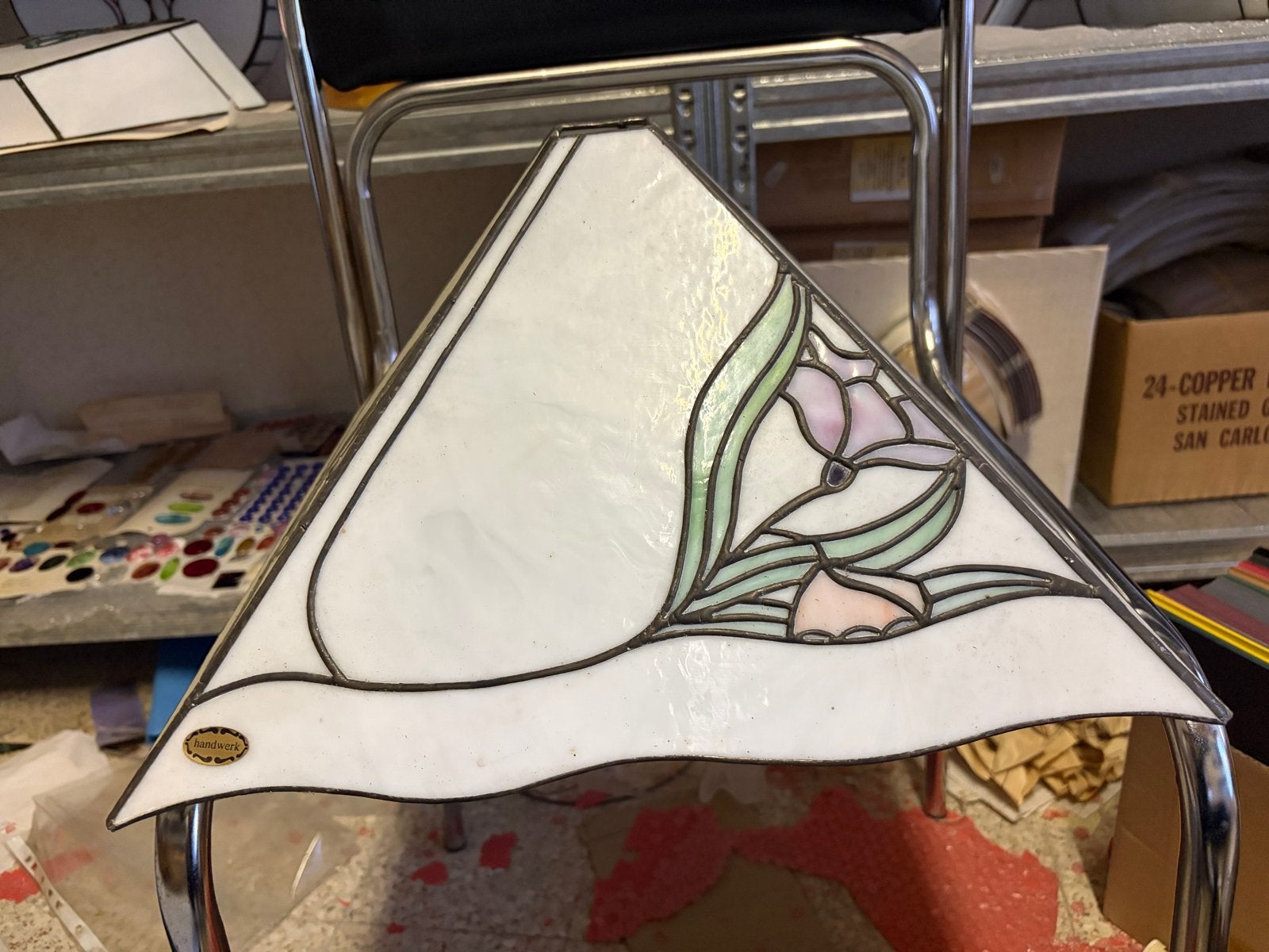Prachtige Grote Tiffany Lampenkap Art Nouveau – 45cm, Ophalen of Verzenden