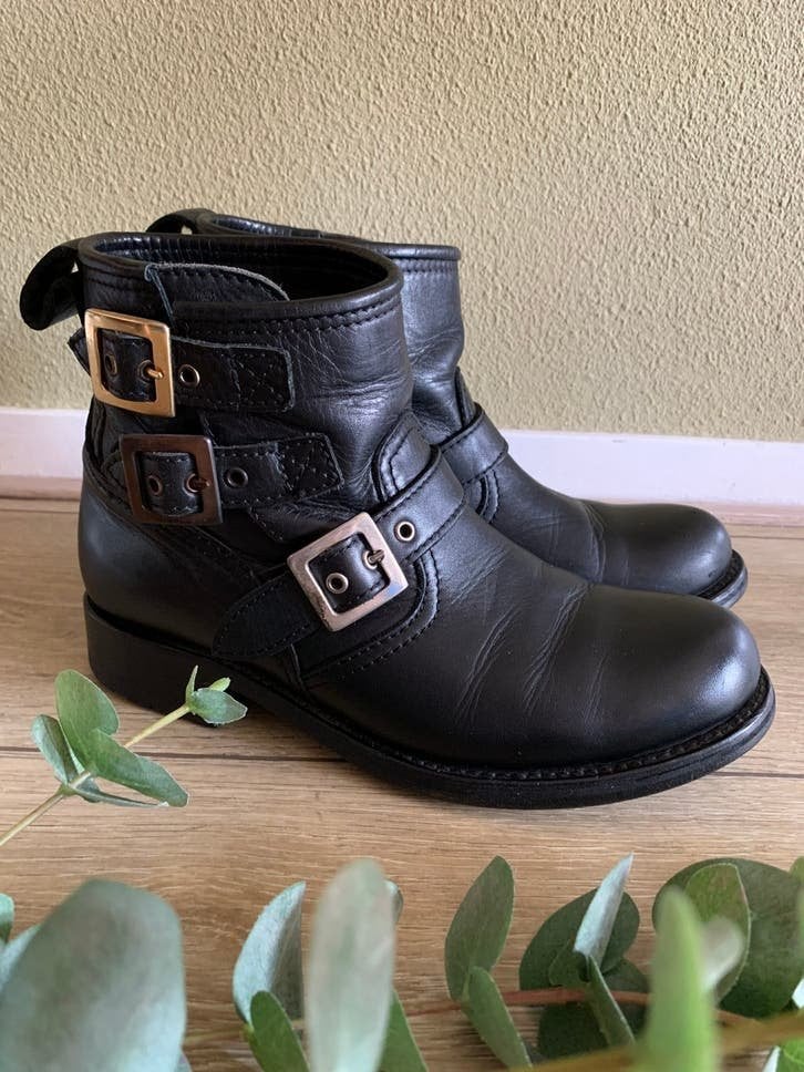 Sendra bikerboots 38 western boots enkellaarsjes, -, Zwart, -, Lage of Enkellaarzen