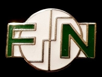 F.N. groen-wit speld, Verzamelen, Verzenden, Nieuw, Transport, Speldje of Pin