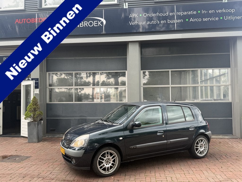 Renault Clio 1.4-16V Dynamique Luxe Bj 2004 Apk 07-2027 Airc, Auto's, Voorwielaandrijving, 4 cilinders, Metallic lak, Handgeschakeld