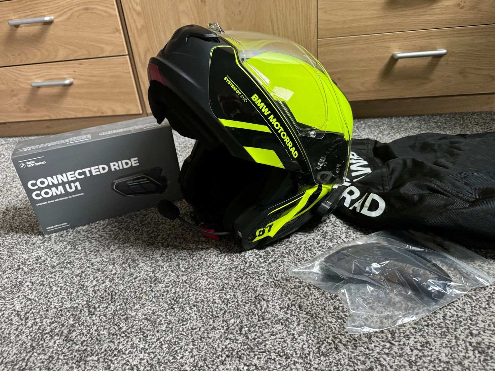BMW Motorrad PaceGuard Tour Kleding Set, Helm, Handschoenen,, Ophalen, Tweedehands, Heren, Jas | textiel