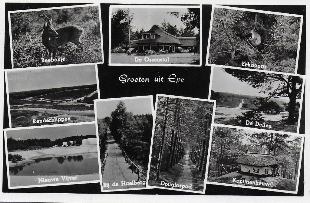 Epe Oude gelopen Ansichtkaart ( B5076), Ophalen of Verzenden, 1940 tot 1960, Gelopen, Gelderland