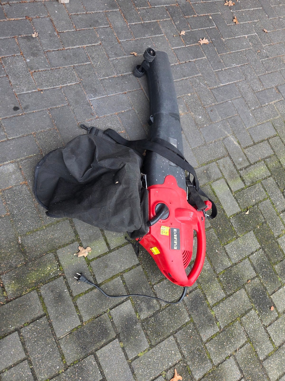 Gamma GB-2400-E Bladblazer - Krachtig en Veelzijdig, Ophalen, Gebruikt, Met opvangzak, Handgedragen