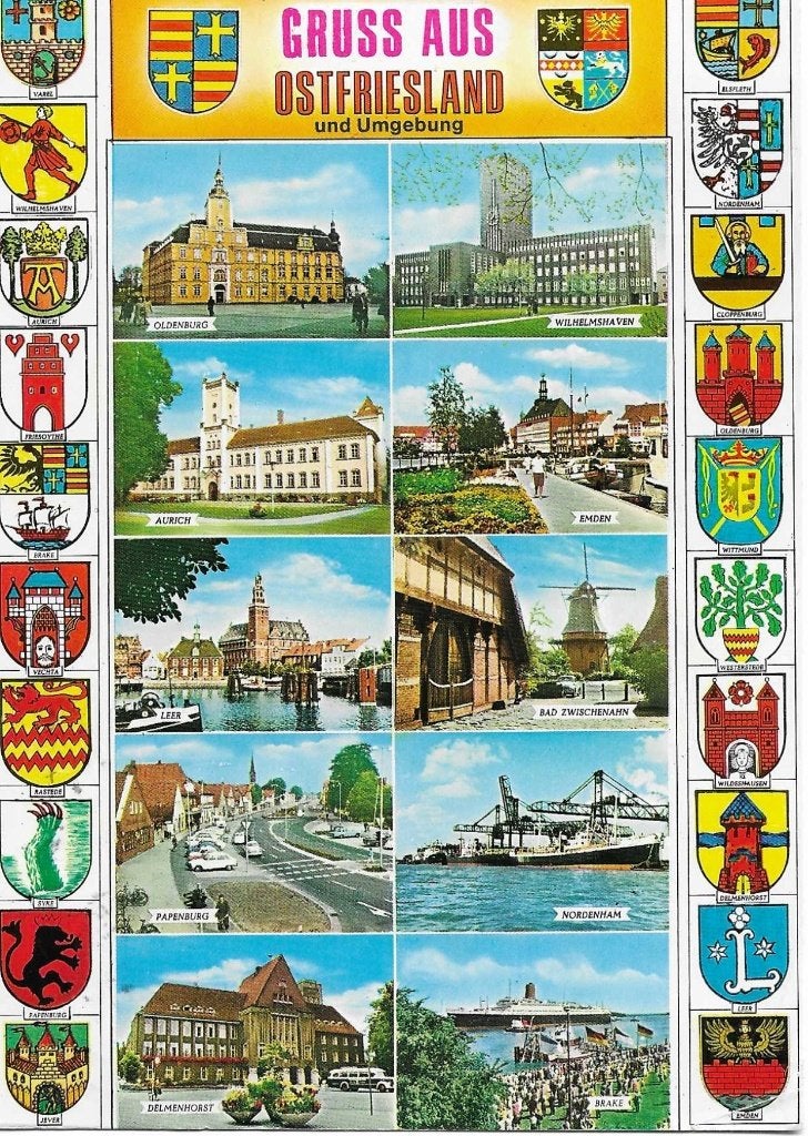 Ostfriesland- -10-luik., Ophalen of Verzenden, 1980 tot heden, Gelopen, Duitsland