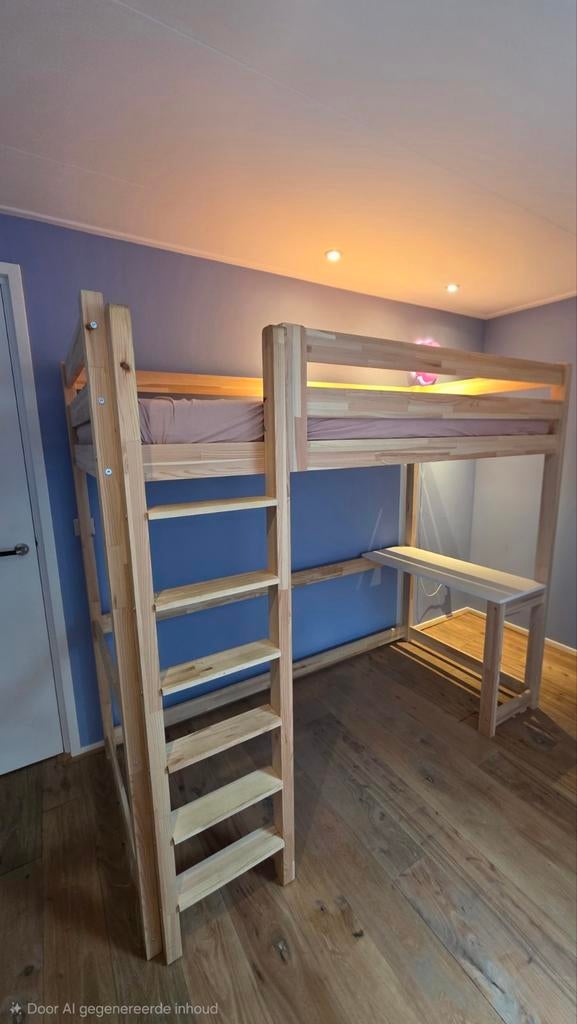 Hoogslaper Petit Puk met bureau, Ophalen