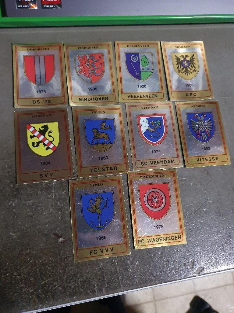 Panini Voetbal 85 10x logo Clubs zijn niet ingeplakt geweest, Verzamelen, Ophalen, Zo goed als nieuw, Overige binnenlandse clubs
