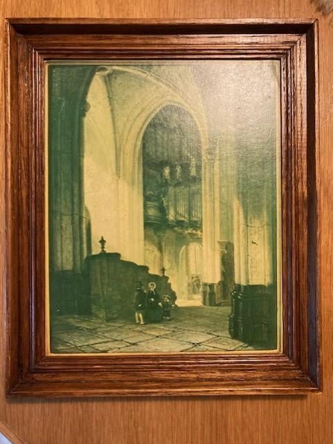 Afbeelding interieur Bovenkerk Kampen Orgel, Antiek en Kunst, Ophalen of Verzenden