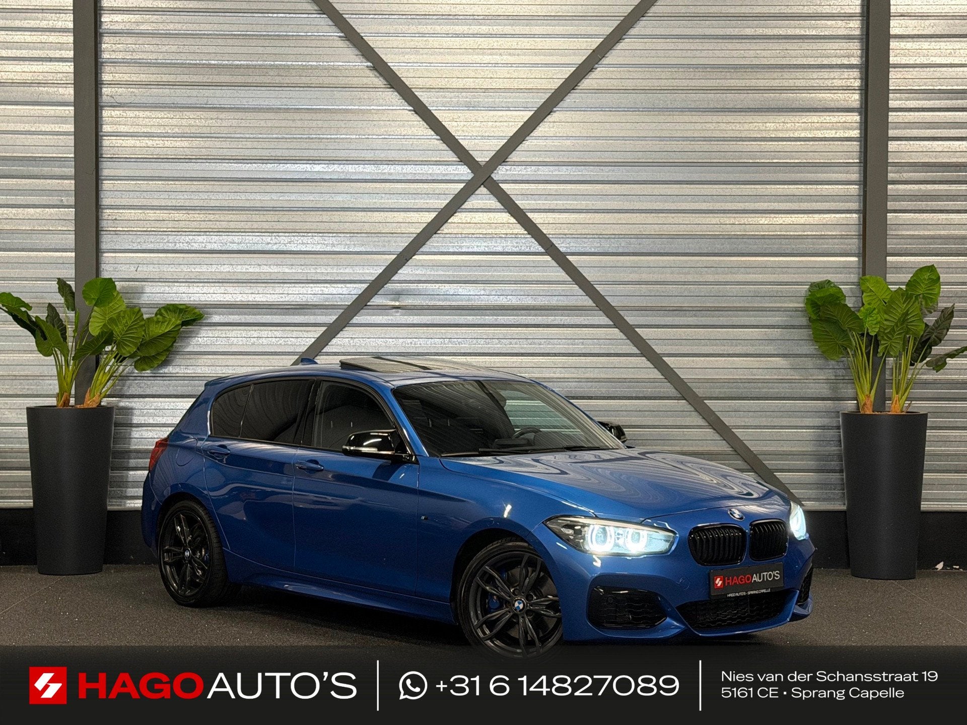 BMW 1-serie M140i xDrive Special Edition 400-PK!/VIRTUAL/NAV, Auto's, Gebruikt, Blauw, Alcantara, Bedrijf
