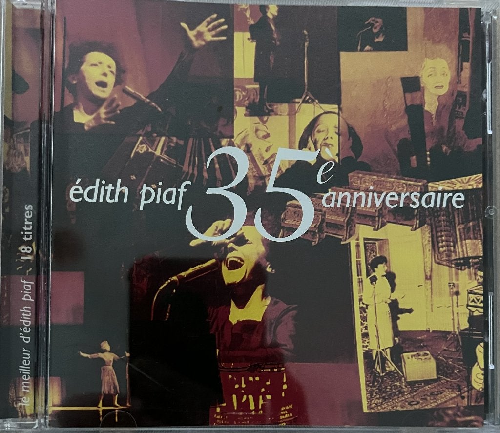 Edith Piaf - 35e Anniversaire CD, Inclusief boekje, Gebruikt, Pop, Ophalen of Verzenden