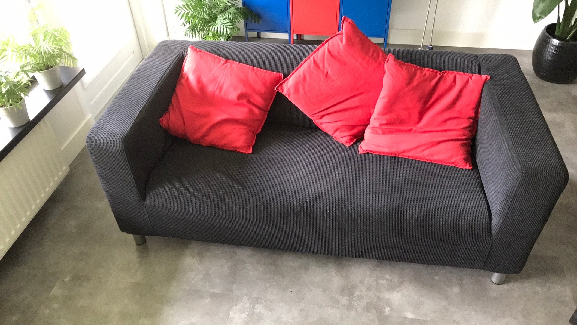 Ikea-bank (zonder kussens) - gratis op te halen, Huis en Inrichting, Banken | Bankstellen, Ophalen, Gebruikt, 150 tot 200 cm, Tweepersoons