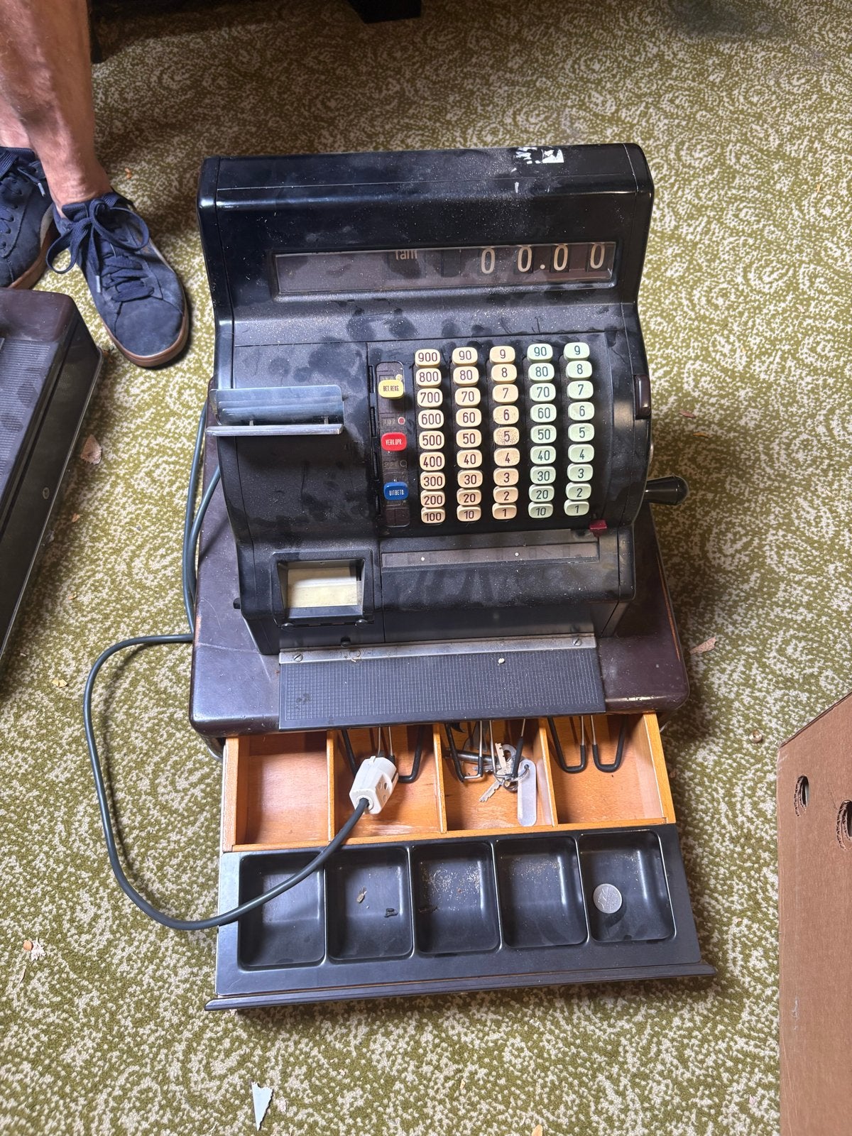 2 vintage oude kassa’s - werking onbekend, Ophalen of Verzenden