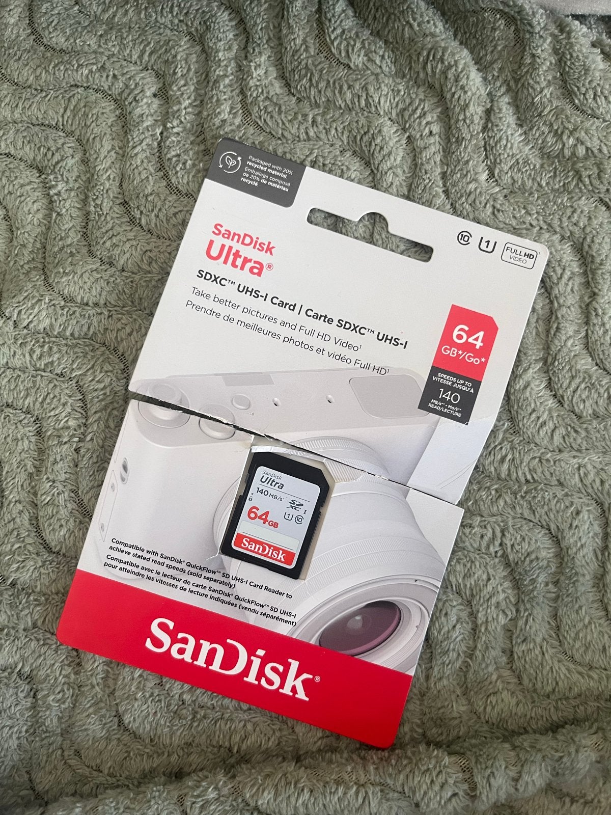 SanDisk Ultra SDXC UHS-I Card 64GB - Gloednieuw!, Audio, Tv en Foto, Fotografie | Geheugenkaarten, Nieuw, Ophalen of Verzenden