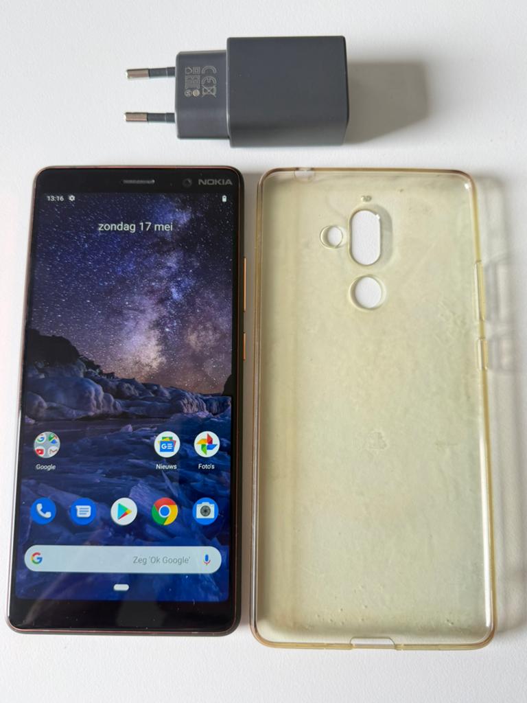 Nokia 7 Plus, Telecommunicatie, Mobiele telefoons | Nokia, Zwart, Touchscreen, Ophalen of Verzenden, Zo goed als nieuw
