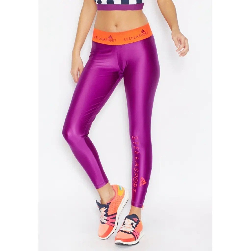 Adidas Stella McCartney Sport Disco Leggings, Paars, maat M, Kleding | Dames, Maat 38/40 (M), Paars, Verzenden, Adidas