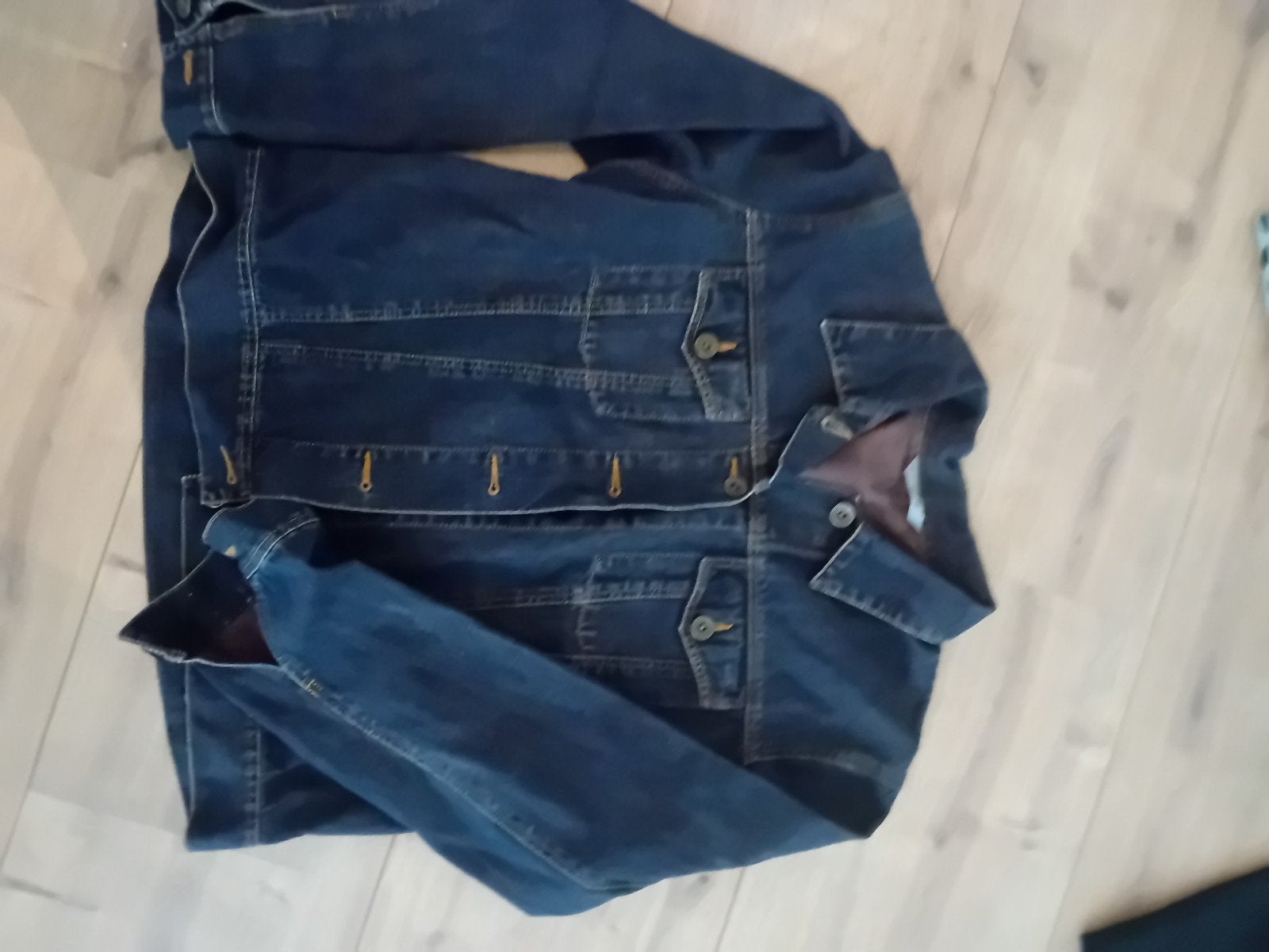 denim jasje, Ophalen of Verzenden, Zo goed als nieuw, Blauw