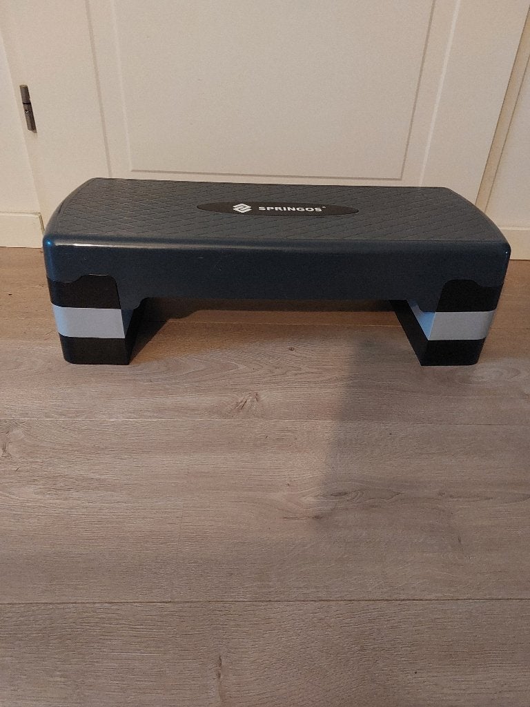 Springos Verstelbare Aerobics Stepper, Ophalen of Verzenden, Zo goed als nieuw, Benen, Stepbank