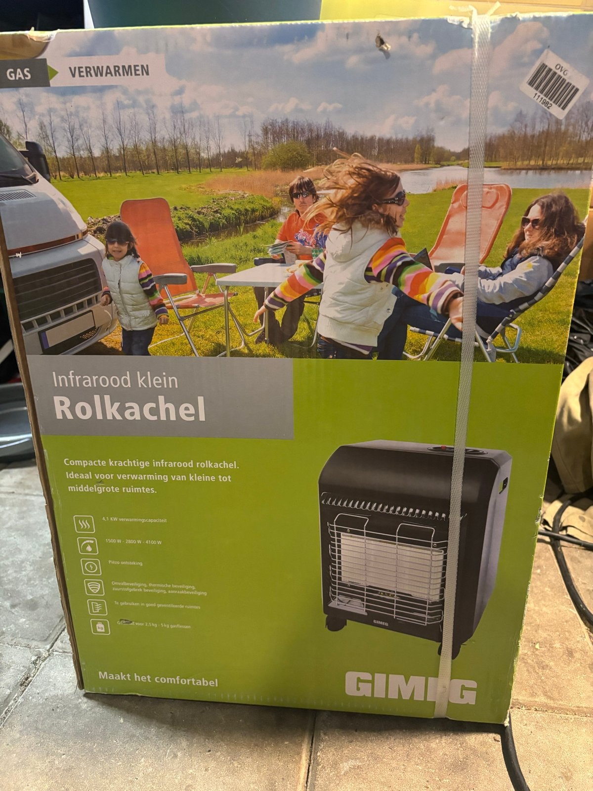 Gimeg Infrarood Rolkachel - Nieuw in Doos - Ideaal voor Kamp, Ophalen, Nieuw