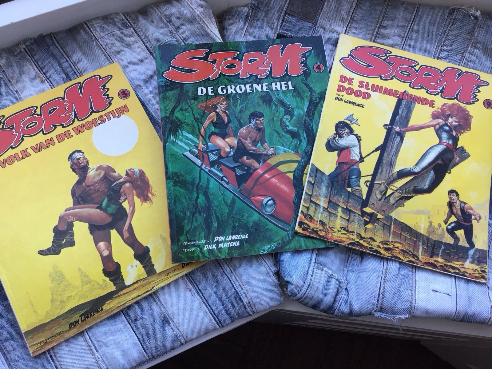 Storm stripboeken: Het Volk van de Woestijn, De Groene Hel,, Meerdere stripboeken, Ophalen of Verzenden, Gelezen