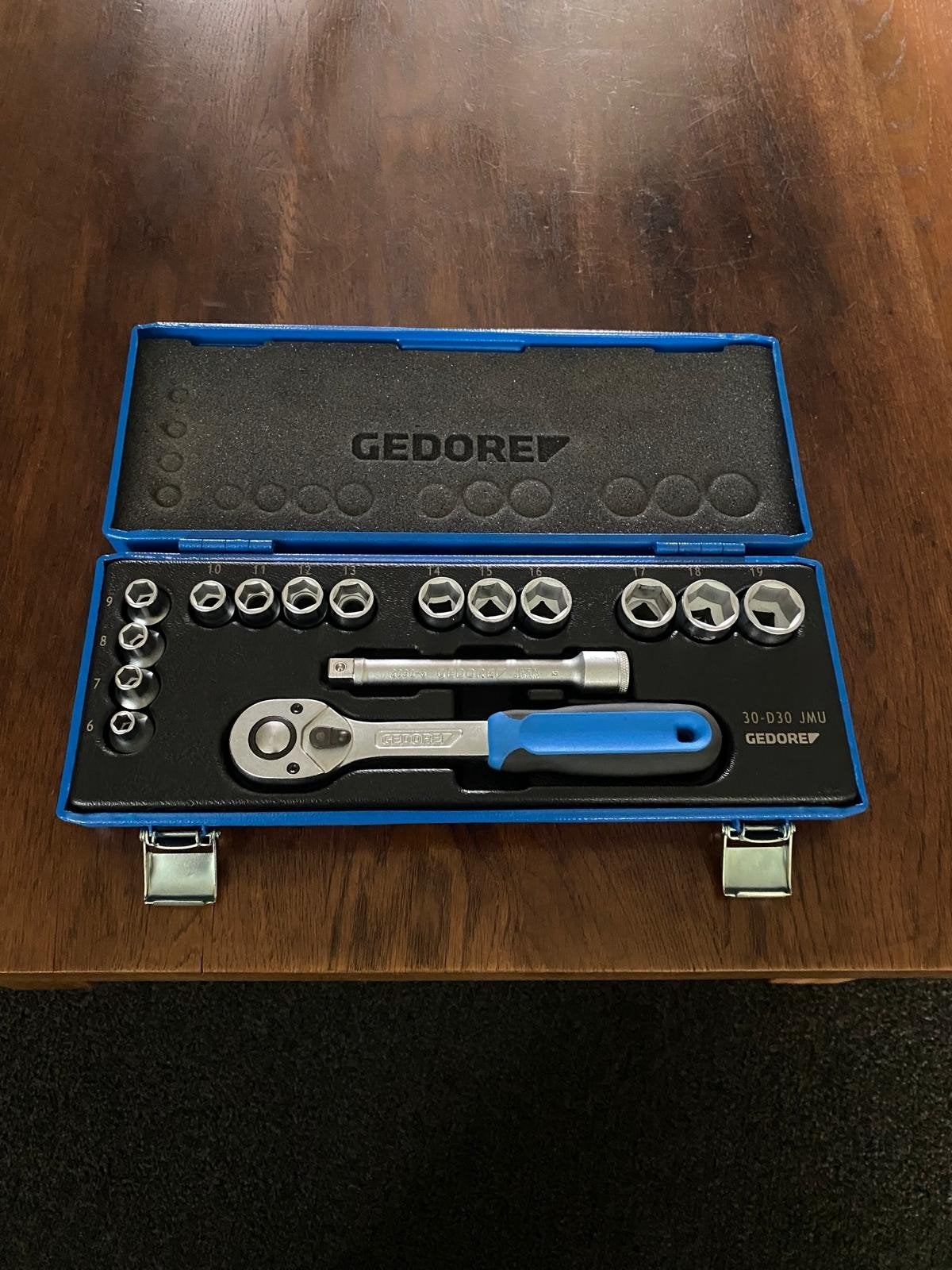 Gedore 30 JMU-10 doppenset - Zo goed als nieuw, Ophalen of Verzenden, Zo goed als nieuw, Gereedschapsset