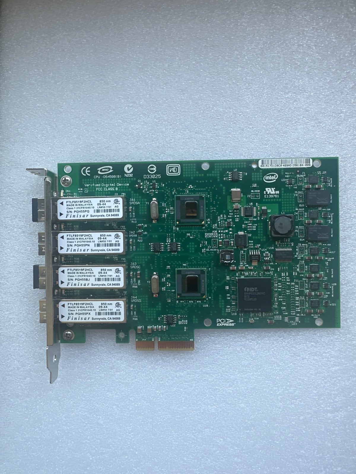 Intel PRO/1000 PF Quad Port Server Adapter, Ophalen, Gebruikt
