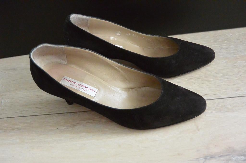 Mario Cerutti - Zwarte pumps - 39,5, Zwart, Ophalen of Verzenden, Gedragen, Pumps