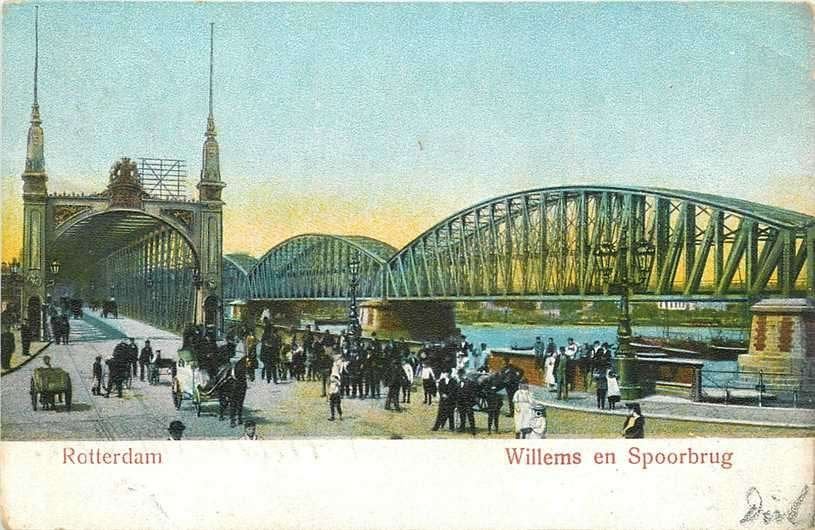 380-634-013 Rotterdam Willems en Spoorbrug, Verzenden, Voor 1920, Zuid-Holland