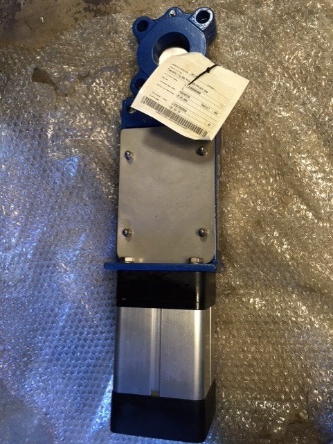Weco schuifafsluiter met pneumatische cylinder , DN50 - K1/3, Pvc, Overige typen, Ophalen of Verzenden, Zo goed als nieuw