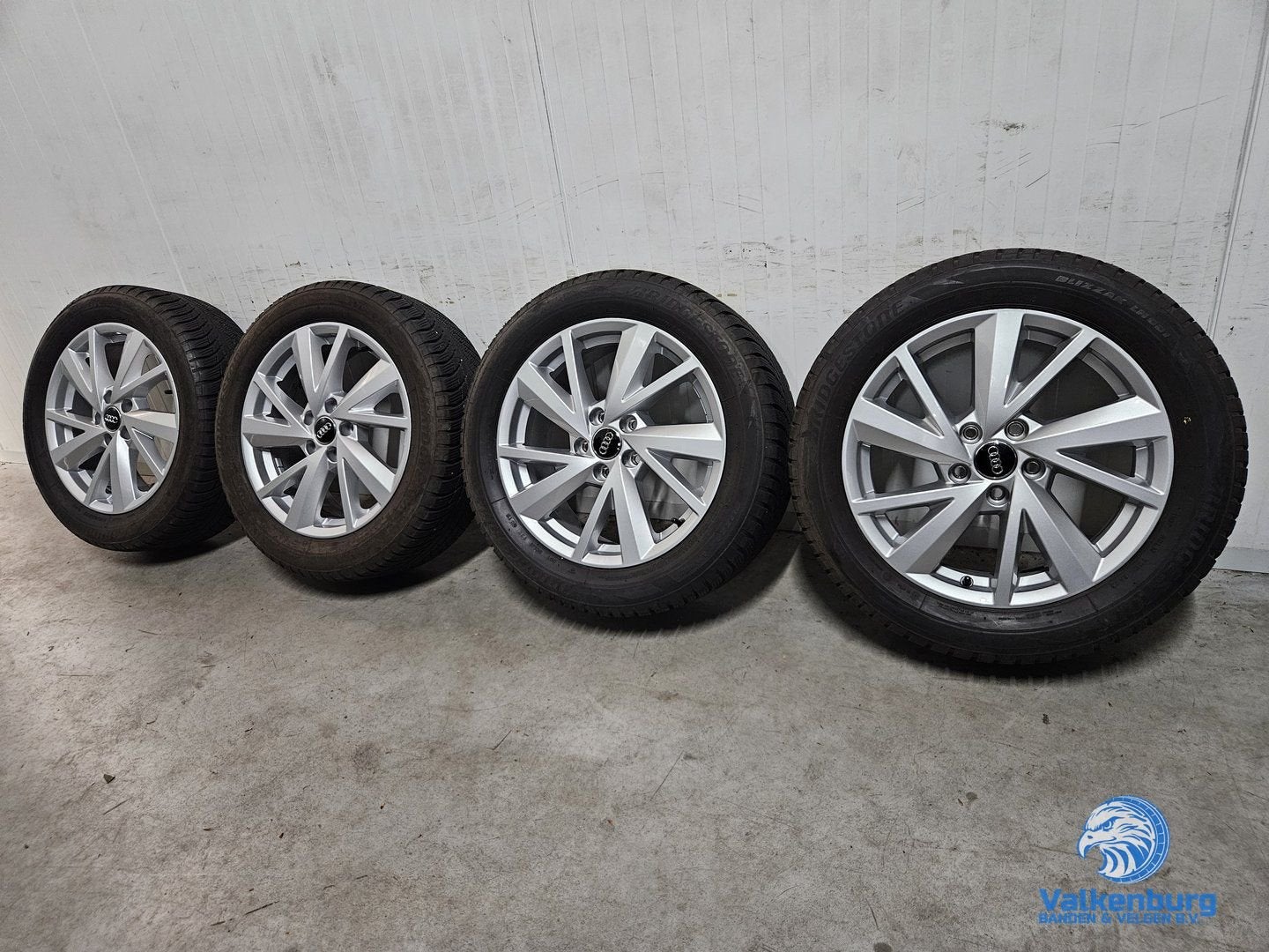 7-8mm! Originele Audi Q2 81A 17 inch velgen 5x112 winterband, -, -, Banden en Velgen, 17 inch