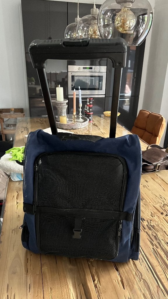 Rugzak trek trolley hond of kat klein tot middel z.g.a.n, Ophalen, Zo goed als nieuw, Draagtas/-zak
