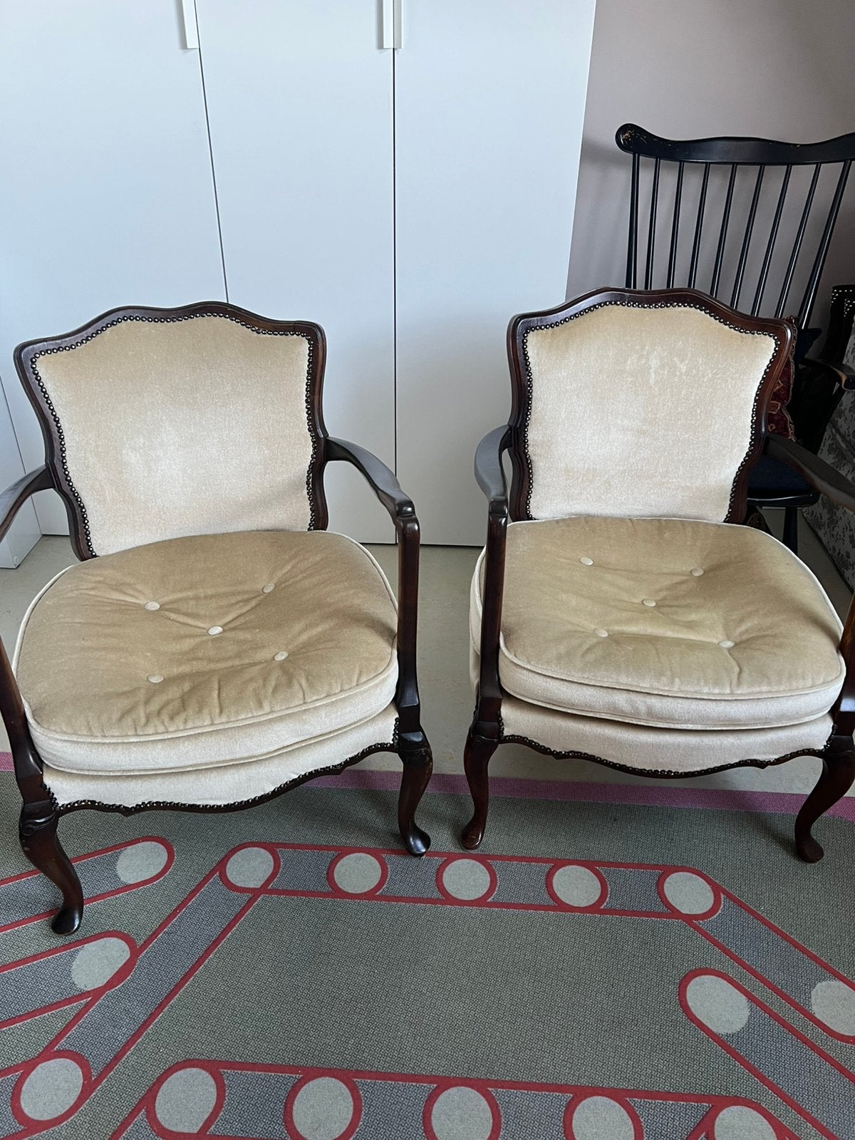 Twee vintage fauteuils, Ophalen