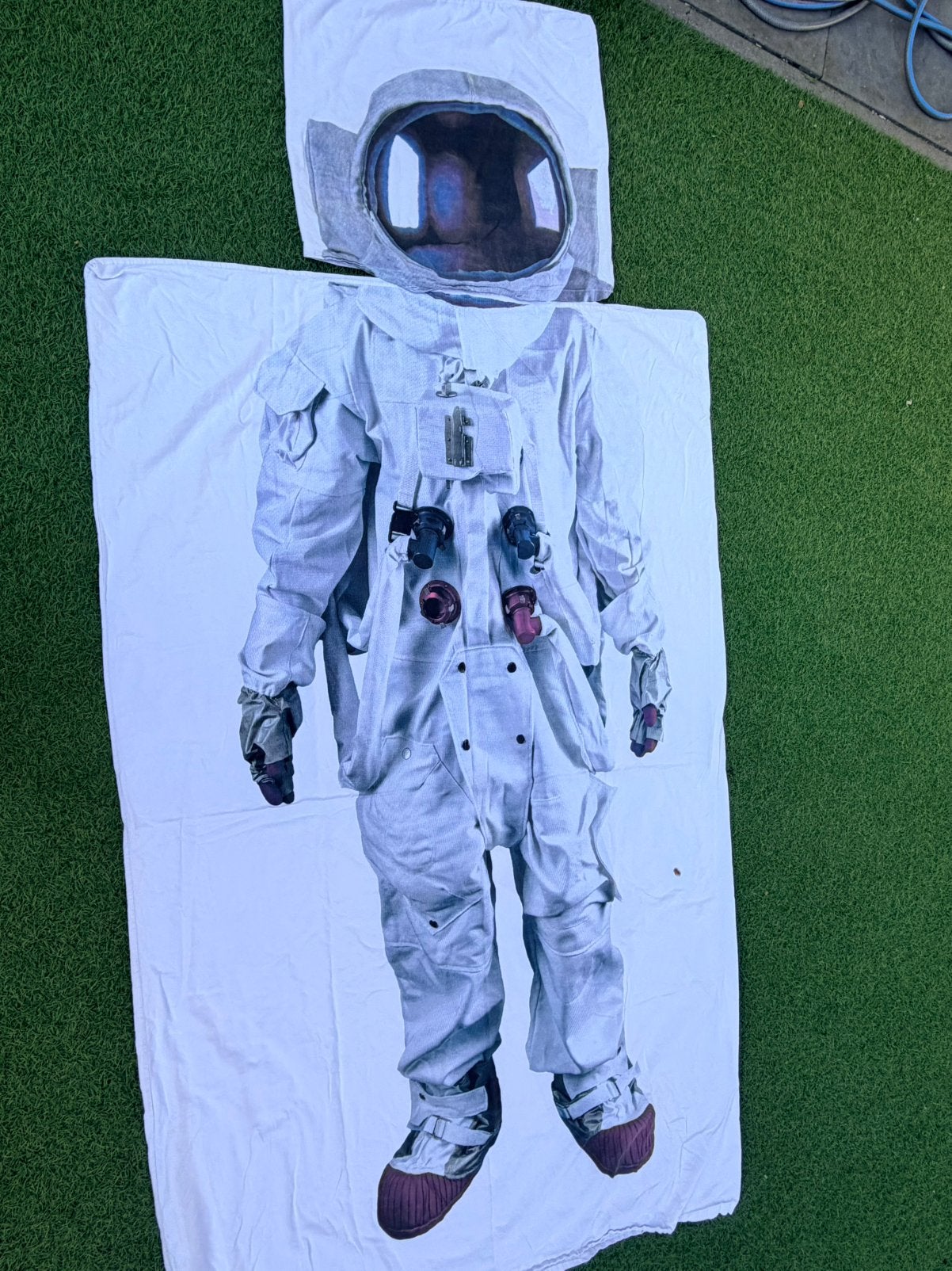 Astronouten dekbedovertrek 2 samen voor €5, Ophalen of Verzenden, Zo goed als nieuw, Jongetje of Meisje, Dekbedovertrek
