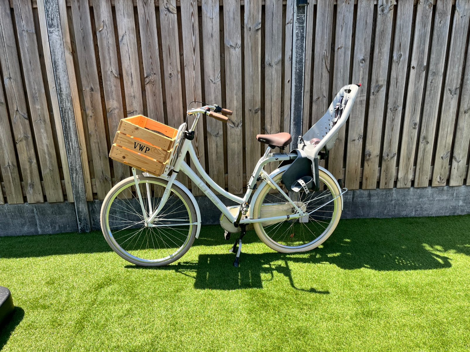 Cortina L4 transport/moederfiets met yepp zitje, Fietsen en Brommers, Fietsen | Dames | Moederfietsen, Overige merken, Terugtraprem