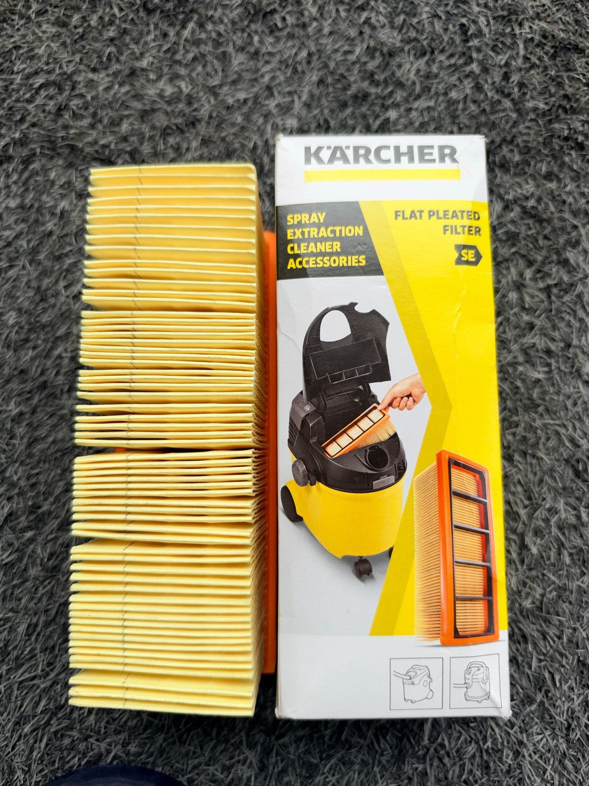 Kärcher plat vouwfilter voor SE 2001, SE 3001, SE 5.100, SE, Ophalen of Verzenden, Nieuw, Overige typen, Kärcher