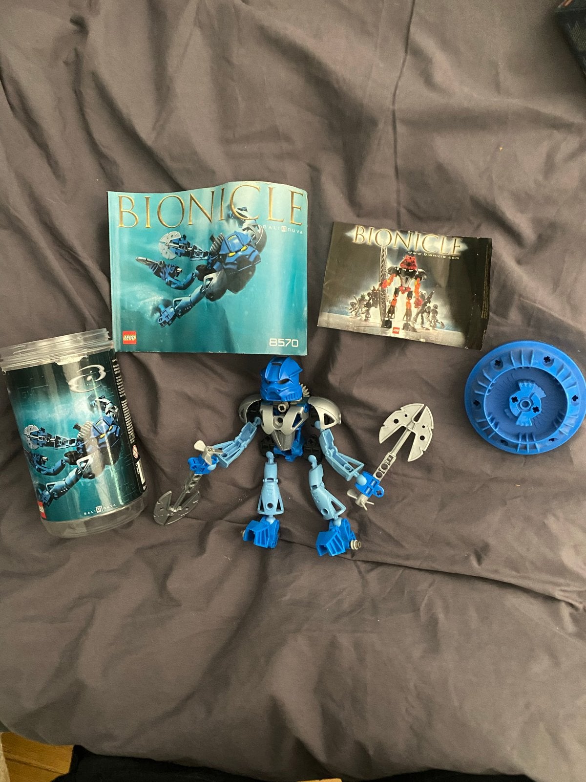 Lego Bionicle Gali Nuva 8570 met instructies en bus, Ophalen of Verzenden, Gebruikt, Overige merken