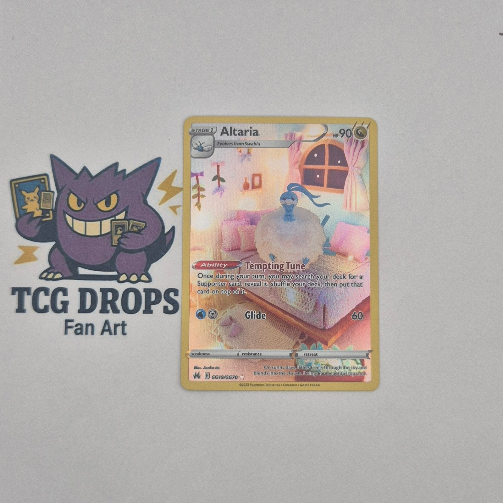 Altaria GG19/GG70 Crown Zenith, Ophalen of Verzenden, Zo goed als nieuw, Losse kaart, Foil
