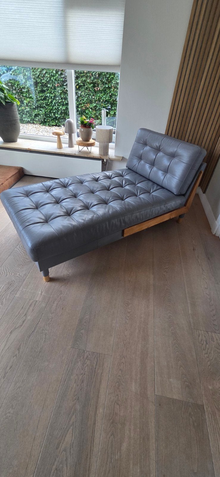 IKEA LANDSKRONA sofa grijs, Ophalen, 125 tot 150 cm, Leer, Zo goed als nieuw