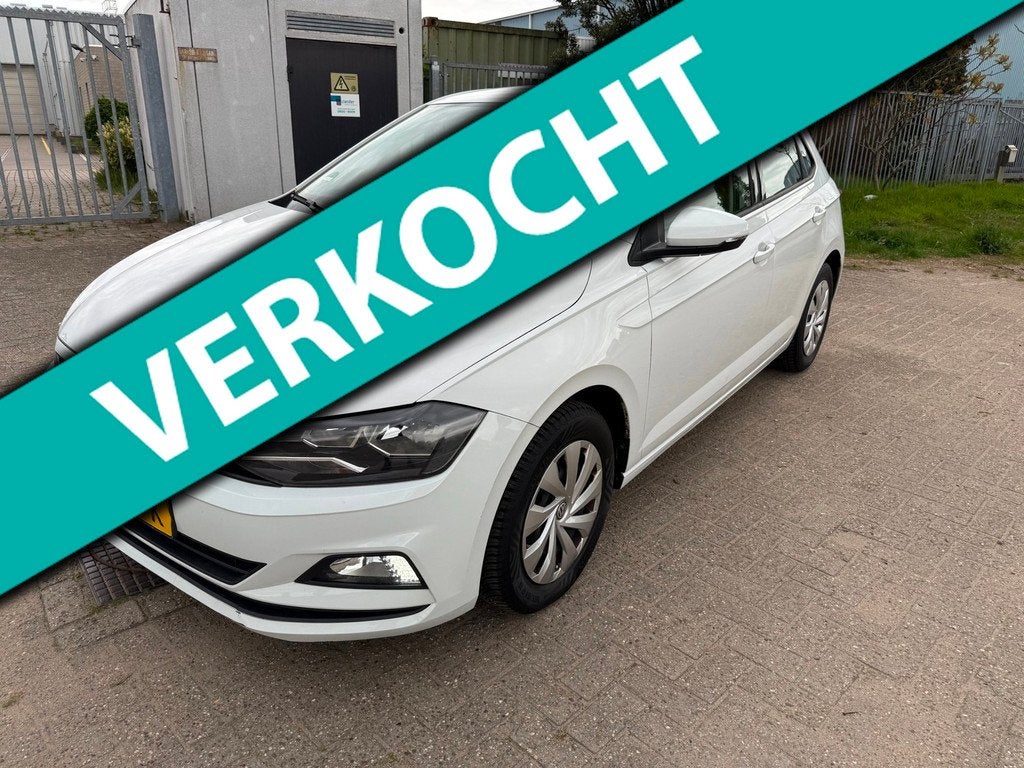 Volkswagen Polo 1.0 MPI Bj2018| 124.175km NAP | Navi| Cruise, 1005 kg, Stof, USB, Wit