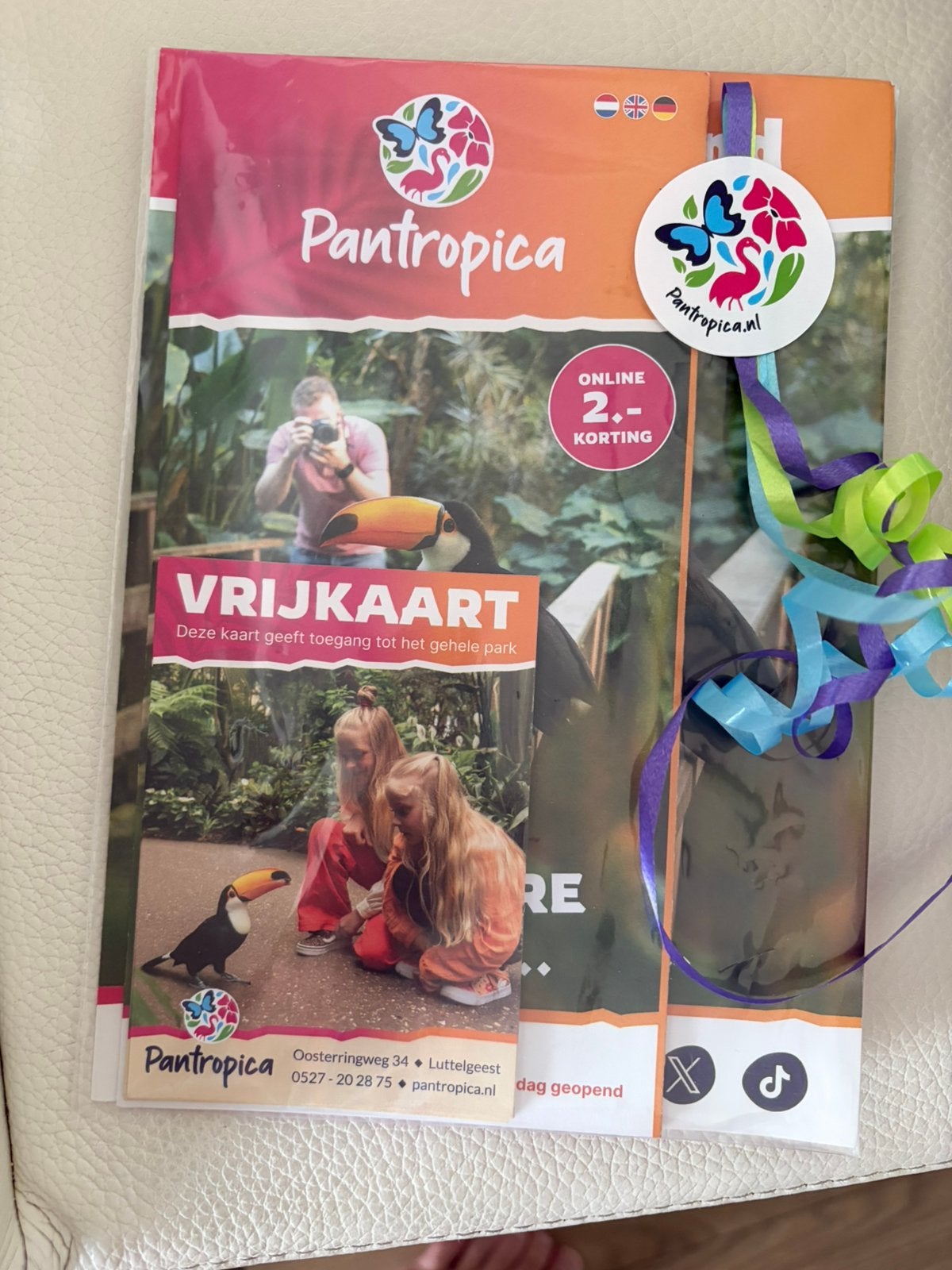 Pantropic kaartjes 6 stuks, Tickets en Kaartjes, Twee personen