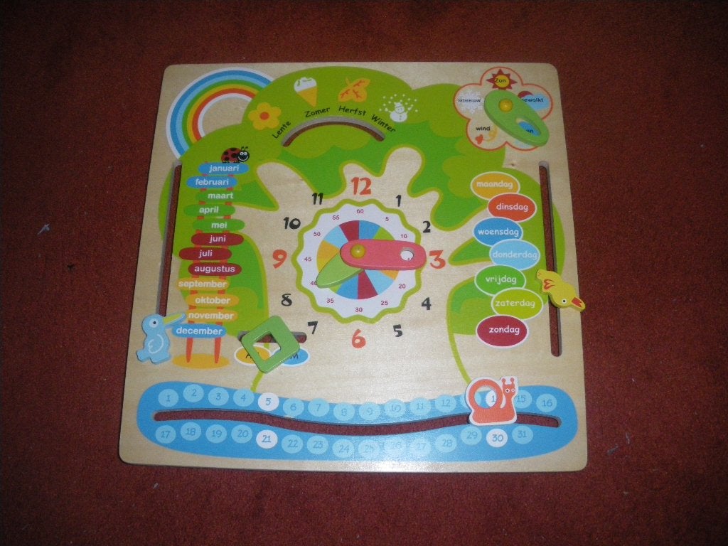 houten kalender, Ophalen of Verzenden, Zo goed als nieuw