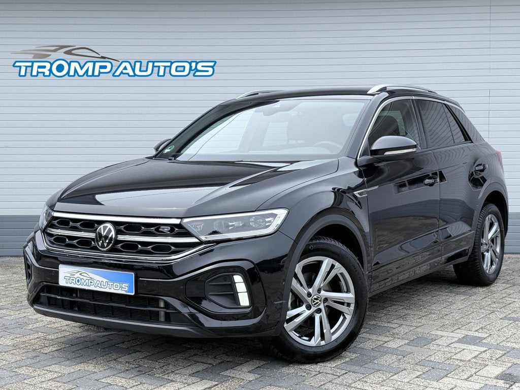 Volkswagen T-Roc 1.5 TSI R-Line|DSG|LED|ACC|CAMERA|STOELVERW, Auto's, Volkswagen, 1258 kg, Zwart, 4 cilinders, 150 pk