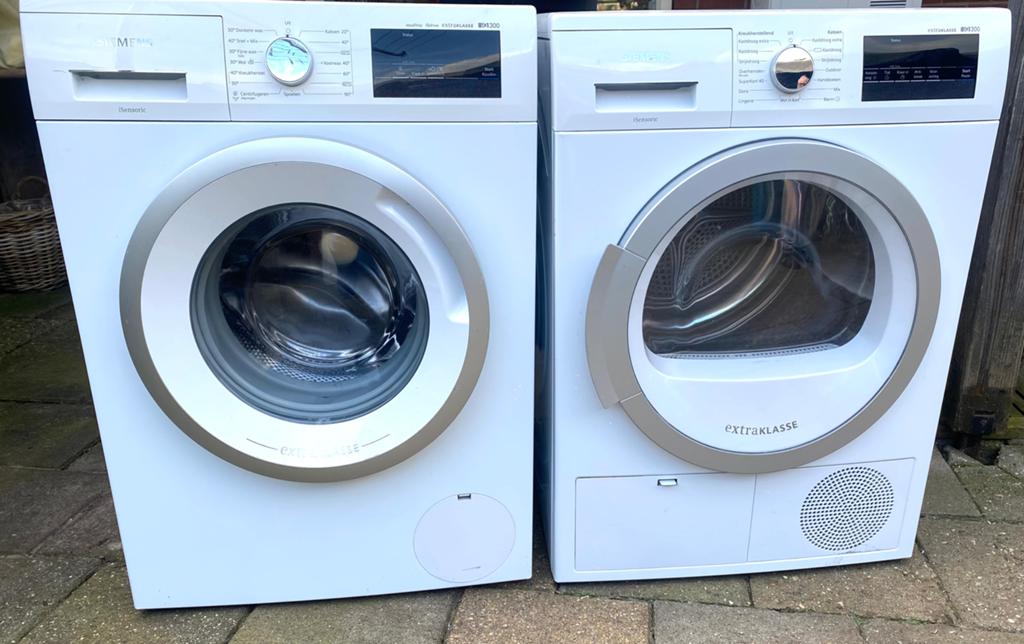 Siemens wasmachine en siemens warmtepompdroger, Witgoed en Apparatuur, Ophalen, 6 tot 8 kg, Gebruikt, 1600 toeren of meer