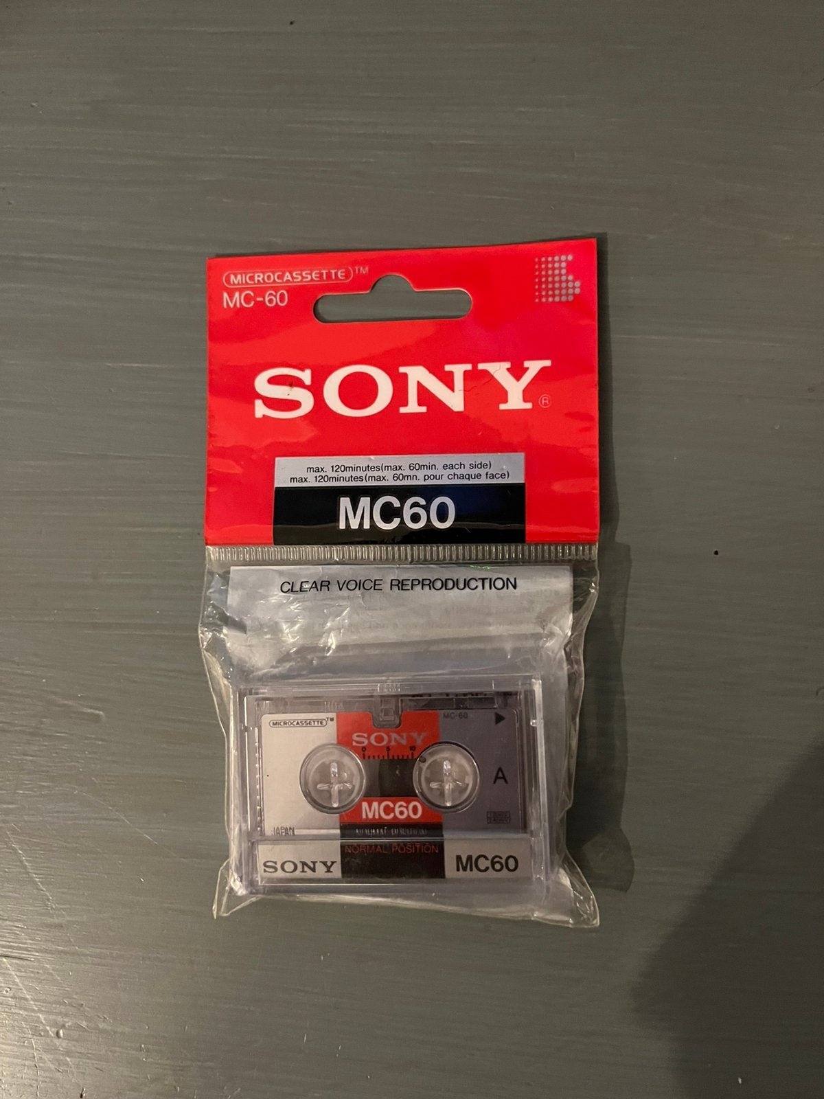 Sony MC60 microcassette (New Old Stock / NOS), Ophalen of Verzenden, Overige typen